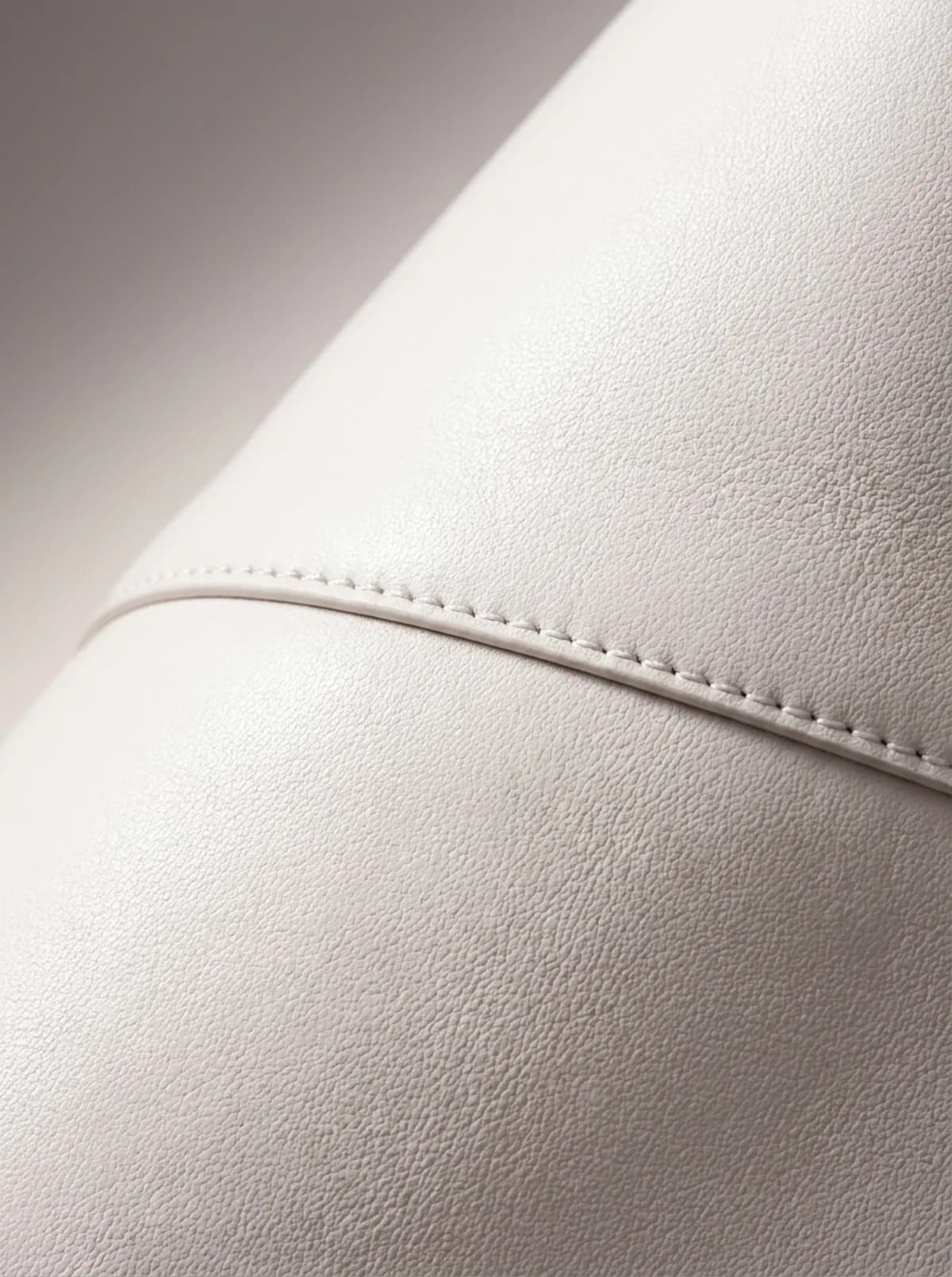 Gros plan sur un cuir grainé blanc