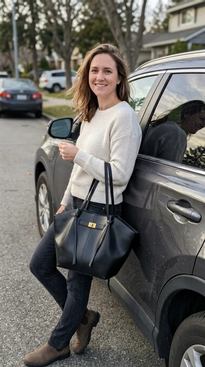 Un sac Maison Romy porté au quotidien