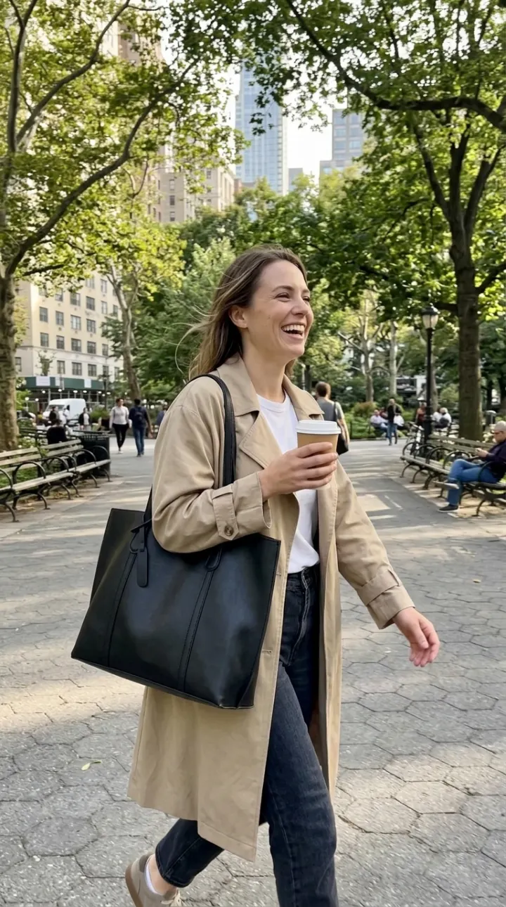 Un sac Maison Romy porté au quotidien